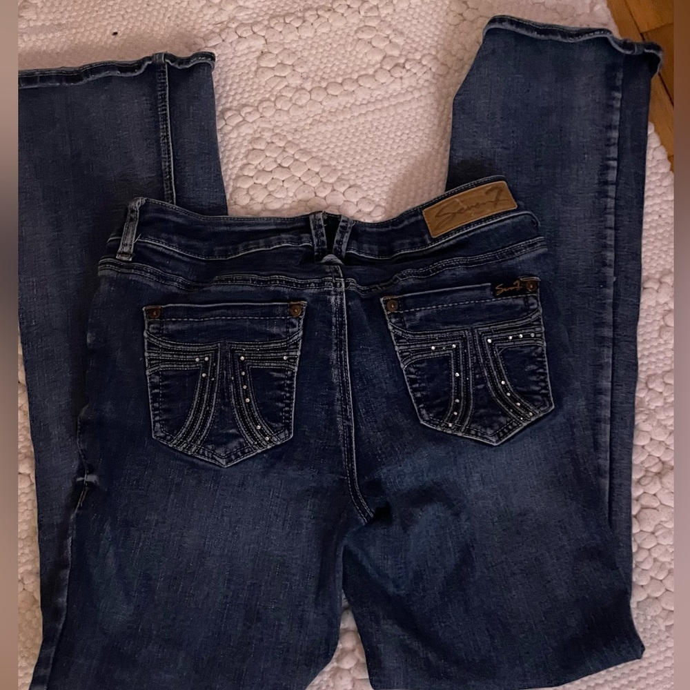 Bootcut rhinestone jeans